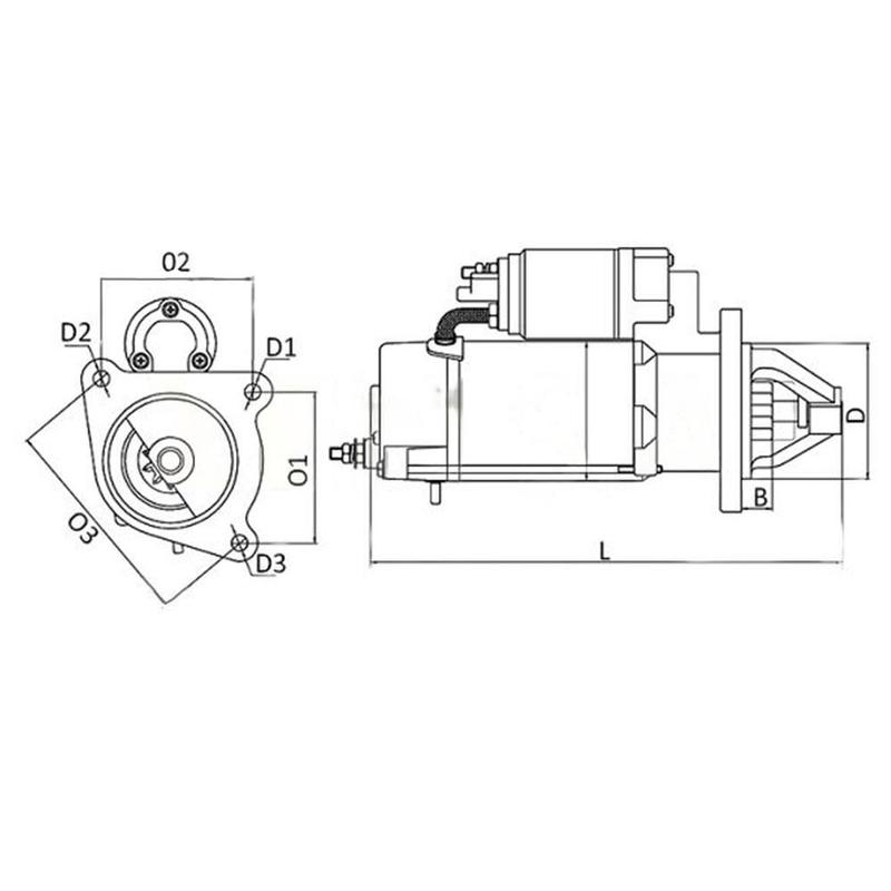Motor Partida Arranque Bandeirante 91 a 99 12V 9 Dentes - Zen